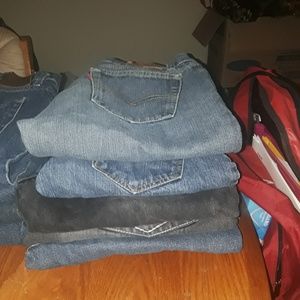 I'm selling a LOT of 9 pairs of Denim pants